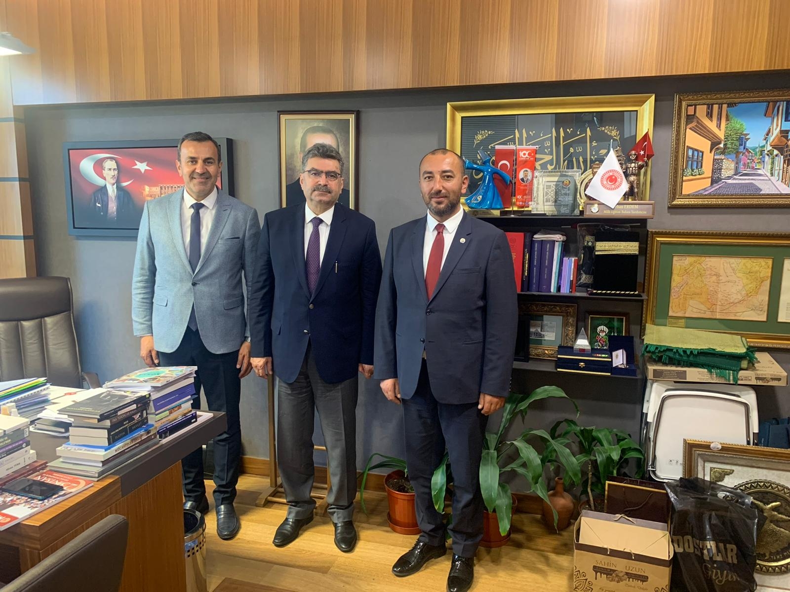 TBMM MİLLİ EĞİTİM,KÜLTÜR,GENÇLİK VE SPOR KOMİSYONU SÖZCÜSÜ ADALET VE KALKINMA PARTİSİ KONYA MİLLETVEKİLİMİZ SAYIN ORHAN ERDEM 'İ ZİYARET ETTİK