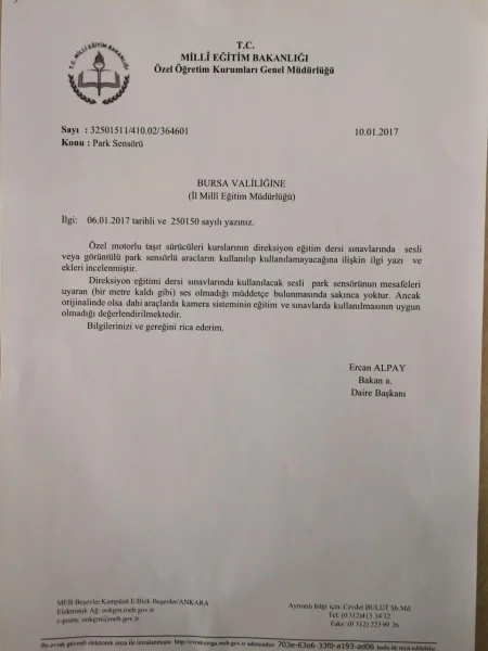 Uygulama Sınavı Park Sensörü